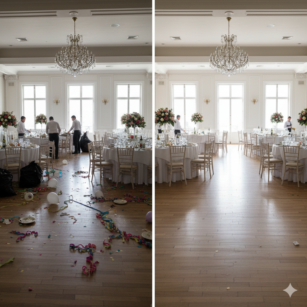 Limpieza de eventos y bodas