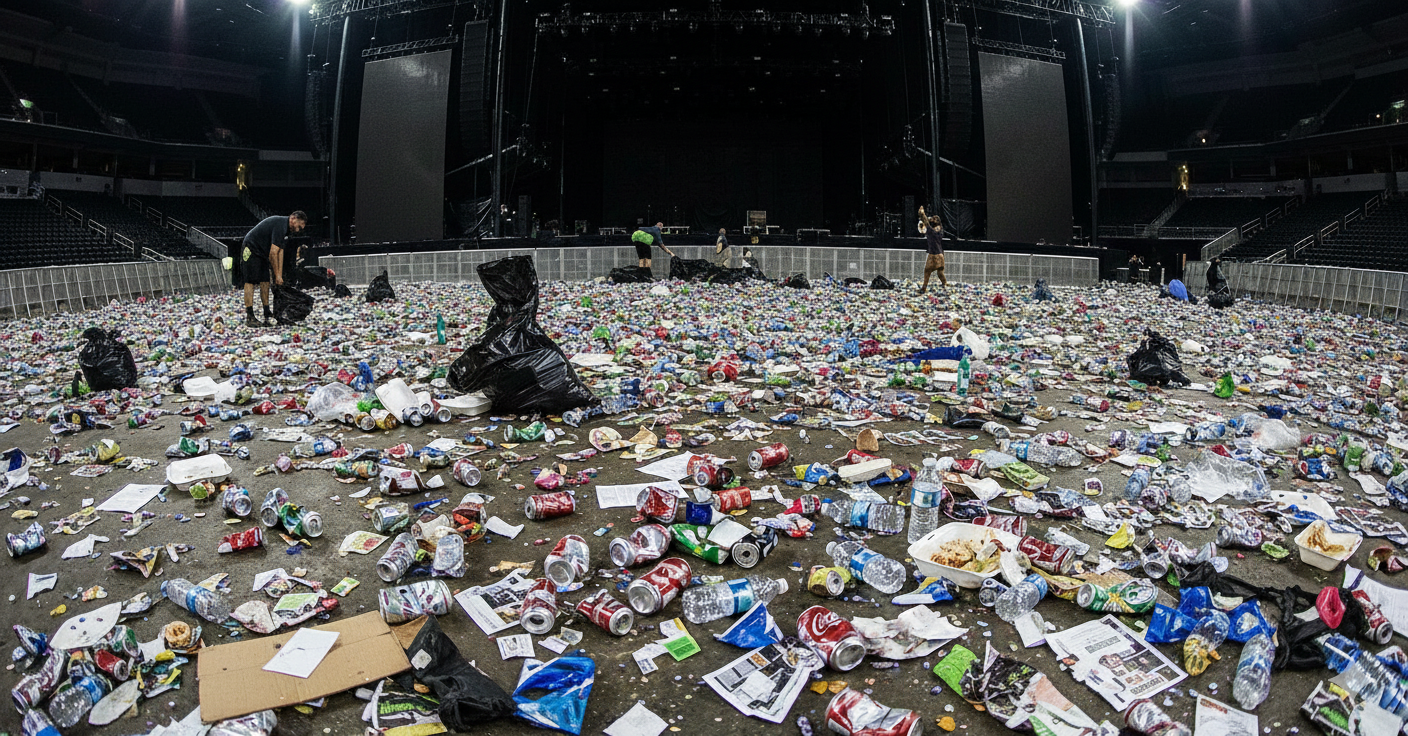 Estado sucio antes de la limpieza